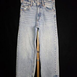 ZARA Distressed Wide Leg Jeans Girl's 10